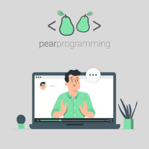 pearprogramming Logo: Lehrer erklärt etwas digital 